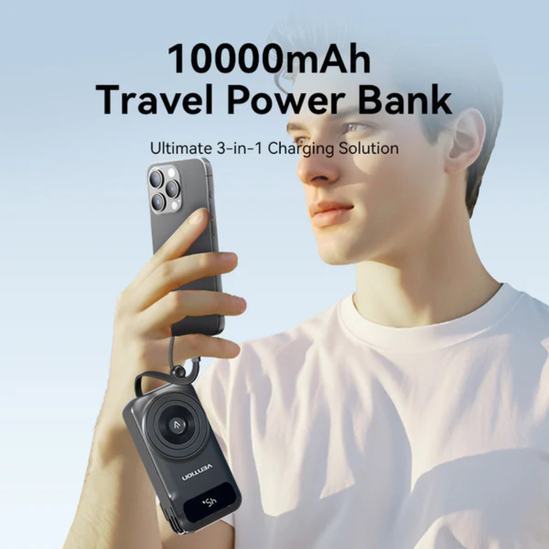Vention 10000mAh Portable Fast Charging Power Bank - Image 3