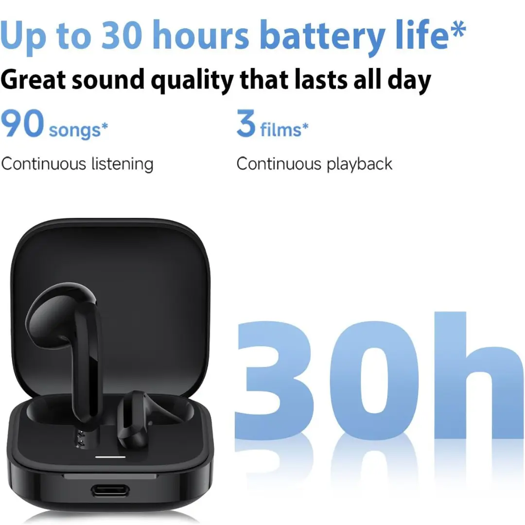 Redmi Buds 6 Active Nepal 30 Hours Bluetooth 5.4 Low Latency Google Fast Pair ENC Earbuds - Image 3