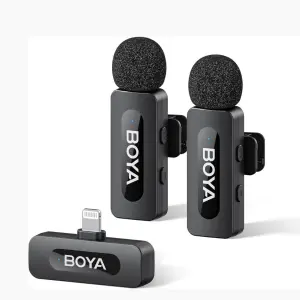 BOYA BY-V2 Wireless Microphone iPhones & iPads with Lighting Port
