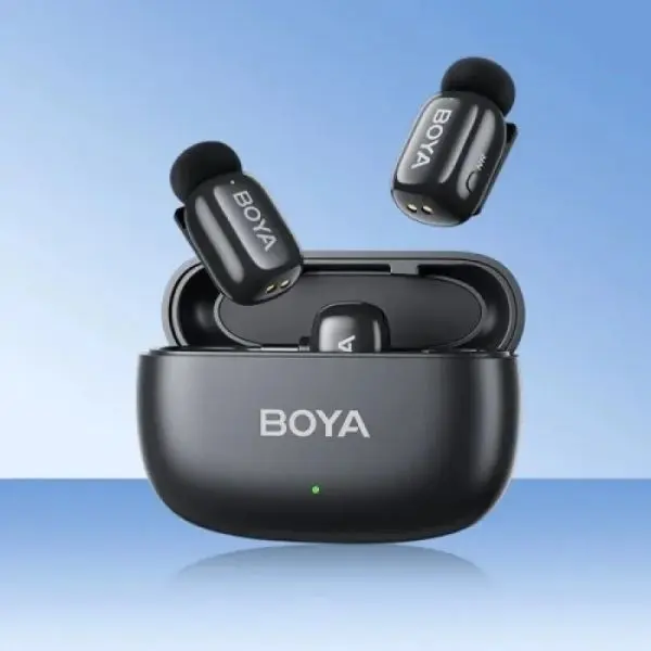 BY-MW10 Wireless Lavalier Microphone System For DSLR Camera Smartphone Dual Channel Interview Mic For YouTube Vlogging Recording - Image 4