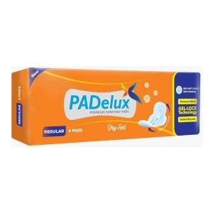PADelux Sanitary Pads Dry Feel, 240mm- 6Pads