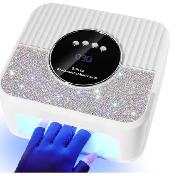 SUN L5 Rechargeable Nail Lamp Diamond Cover 268W 45 Lamp Beads UV LED Nail Lamp for Nail Technician Nail Salon Beauty Tool - Image 2