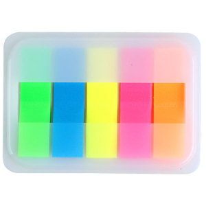 Easy Stick /Sticky Note With Fluorescent Flim D6017 5 colors By Mitrata