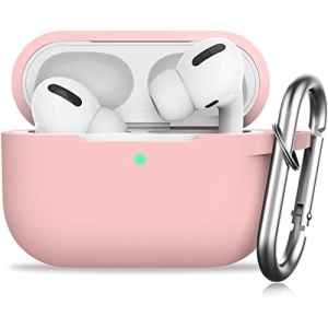 Silicone Protective Case for AirPods Pro | Inner Microfiber Lining for Grip | Keychain Hook |