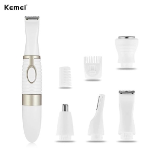 Kemei KM-PG500 4 In 1 Electric Nose Ear Corrector Beard Shaver Eyebrow Hair Removal Safe Facial Care Shaver Nose Corrector
