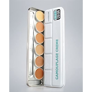 Kryolan Camouflage Cream 6 Colors Palette By Genuine Collection