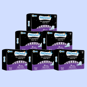 PADelux Sanitary Pads Ultra Goodnight XXL 320 mm- 8 Pads for Day and Night use