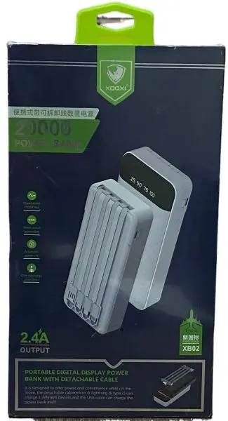 XOOXI 20000 mAh Full Screen Digital Display Power Bank XB02