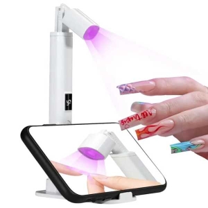 Nail UV LED Lamp Foldable Straight Line With USB Rechargeable Foldable Stand