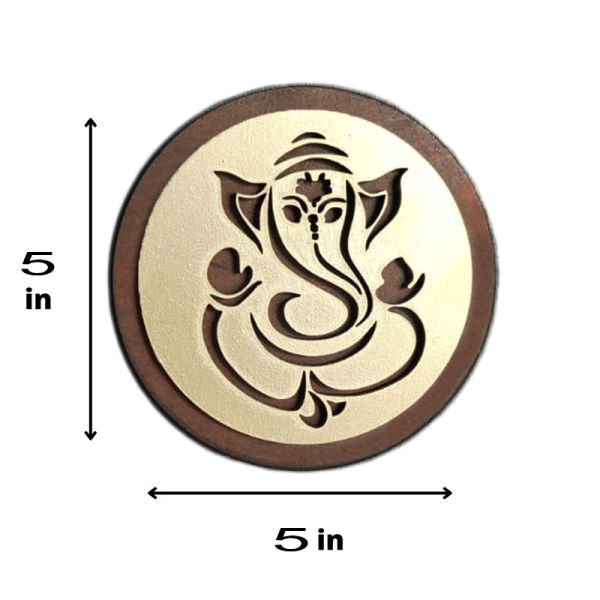 Ganpati Ji for Gift and Office & Home Décor Lord Ganesh ji Wooden Wall Decoration, temple Entrance Gate - Image 2