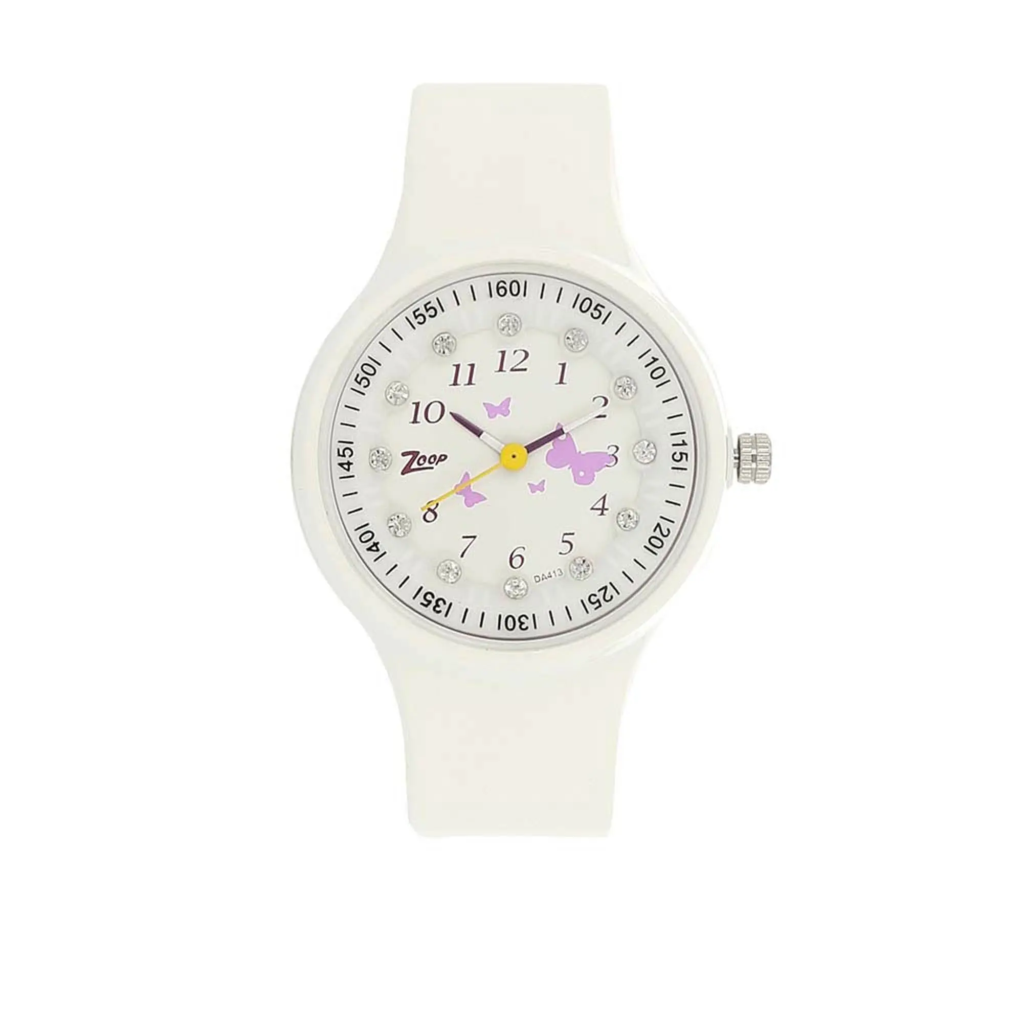 Zoop By Titan Quartz Analog White Dial PU Strap Watch for Kids