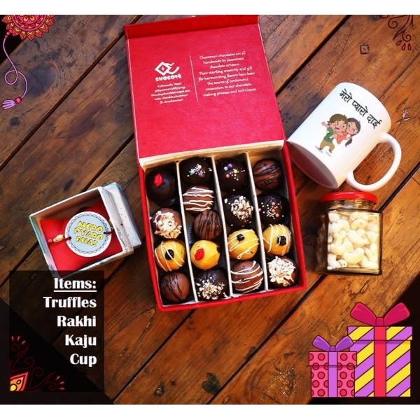 Rakhi Delight with Delicious Chocolate Bliss Balls - Image 2