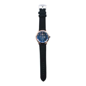 Golden Color Unisex Dial Casual Leather Strap Watch
