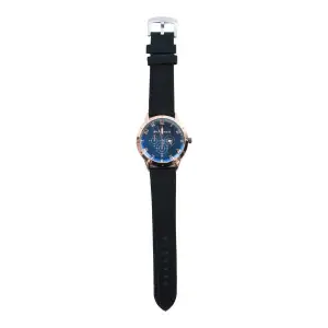 Golden Color Unisex Dial Casual Leather Strap Watch