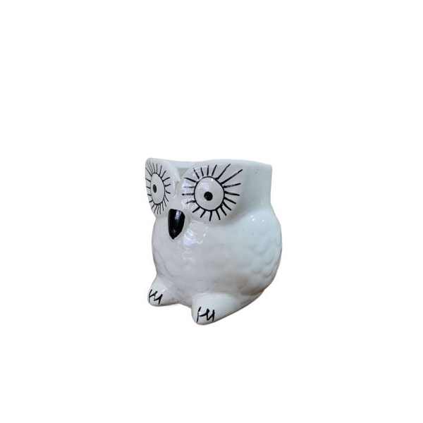 3.5 Inch Cute Owl Shaped Ceramic Pot - Image 3