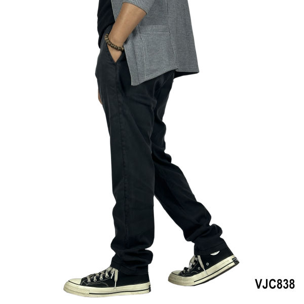 VIRJEANS (VJC838) Summer Chinos Trouser For Men-Black - Image 5