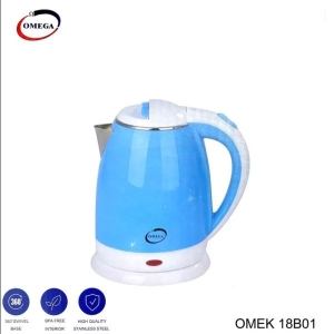 OMEGA 1.8 Litres Electric Kettle With Plastic Finish Body