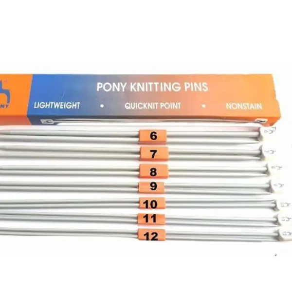 Aluminum Knitting Needles Set of 2 - Size No. 9-12 - Image 4