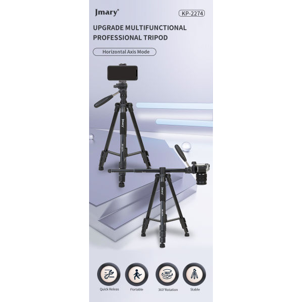 Jmary KP 2274 Multifunctional Professional Tripod - Image 3