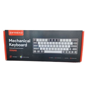 Zifriend 64 Keys Red Or Blue Switch Wired Detachable RGB Mechanical Gaming Keyboard