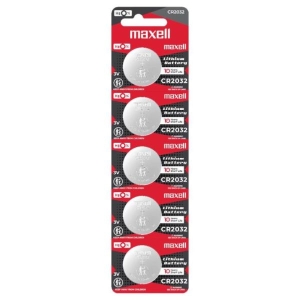 Maxell CR2032 3V Lithium Coin Battery Pack of 5 pcs By Mitrata