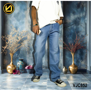 VIRJEANS (VJC852) Stretchable Baggy Denim Jeans Pant For Men- Sky Blue