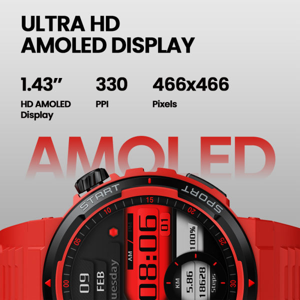 Zeblaze Ares 3 Plus Smart Watch | 1.43" Ultra HD Amoled Display | New 3D Interactive Experience | Bluetooth Calling | IP68 Water Resistance | 1 Year Warranty | - Image 2