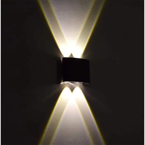 2+2 Indoor And Outdoor Up Down Wall Light Waterproof LED Wall Lamp, Warm White for Bedroom, Living Room, Cafe, Restaurant - Image 2