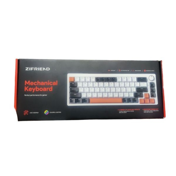 Zifriend ZA68 Pro RGB Hot Swappable Wireless/Bluetooth/Wired Mechanical Keyboard - Image 3