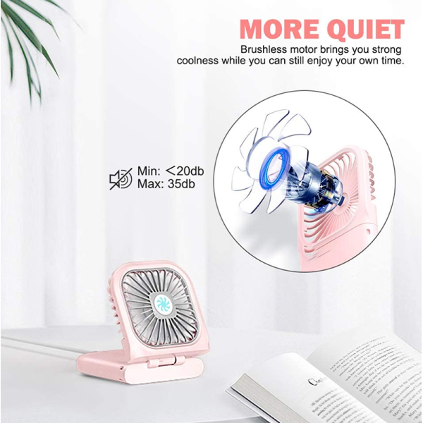 KOJA Foldable Mini Multi Function Portable Handheld Creative USB Rechargeable 3 Speed ​​Adjustable Outdoor Mini Fan 800 Mah - Image 2