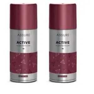 Assure Active Deodorant Spray - For Men (Pack of 2) 15 ml
