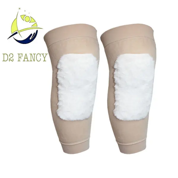 Knee Cover With Inside Fur | Elastic Knitted Winter Knee Brace With Fur Inside | Unisex Winter Knee Cover - Image 2