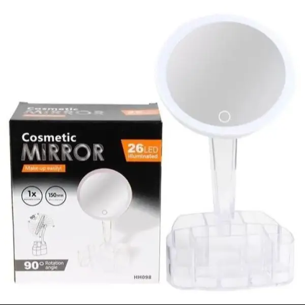 Cosmetic Mirror 90 Degree Rotation Angle 26 LED Illuminated - Image 5