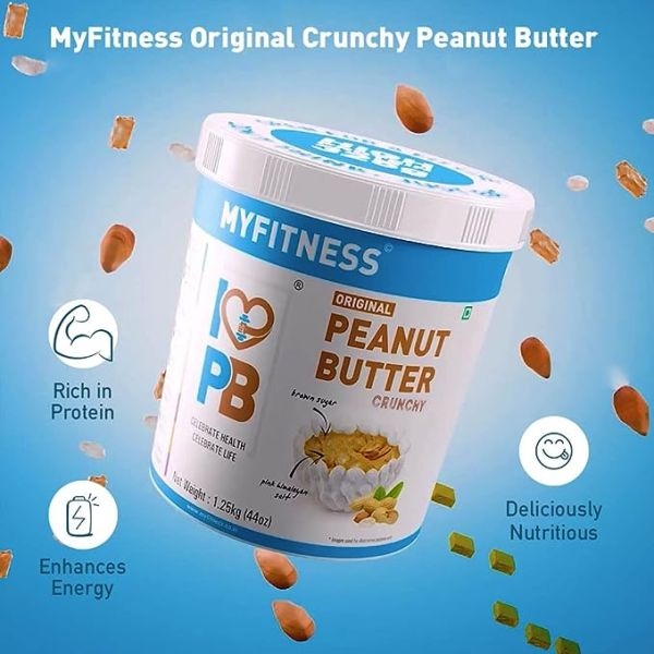 MYFITNESS Original Peanut Butter Crunchy 1.25Kg - Image 4