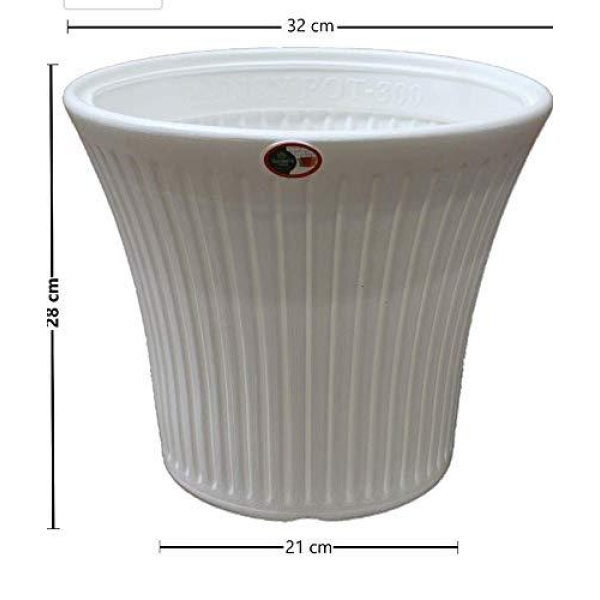 Gardens Need 100% Virgin Plastic Tancy Pot-12 Inch - Image 2