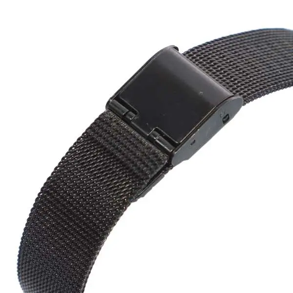 Black Dial With Stainless Steel Mesh Strap For Women - Image 4