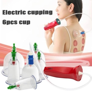 4 Gear Electric Cupping Massage Device Vacuun Scraping Suction Cups Body Guasha Therapy Anti Cellulite Slimming Fat Burner Tool