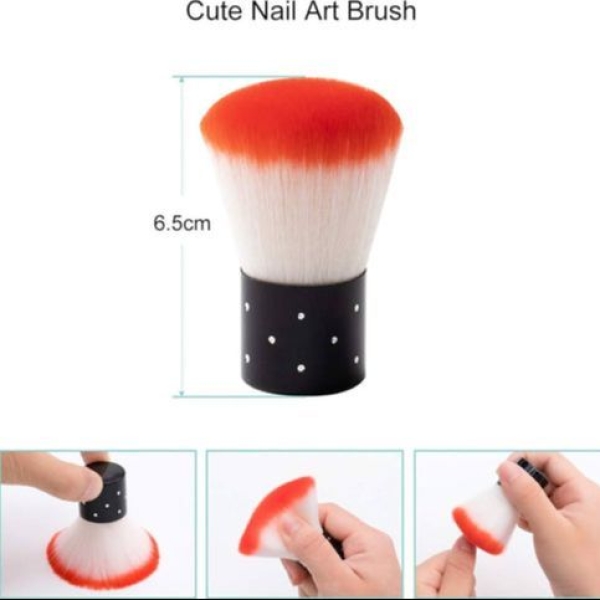 Small Apple Loose Powder Nail Brush Nail Dust Brush Dust Remover Multipurpose Brush Beauty Tool - Image 5
