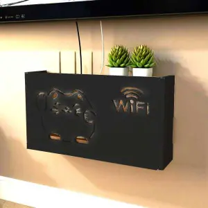 Folding Router Holder with Multiplug Organizer