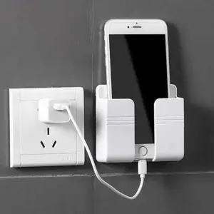 Wall Mount Mobile Charger Holder ( Color May Vary)
