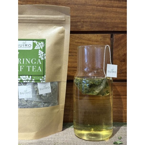 Caffeine Free Moringa Tea For Overall Wellbeing, Healthy Digestion And Weight Loss  - 20 Tea Bags Kraft Pack - Suiro Teas - Image 3