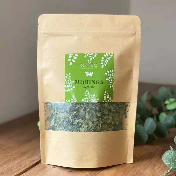 Caffeine Free Moringa Tea For Overall Wellbeing, Healthy Digestion And Weight Loss - 50GMS Kraft Pack - Suiro Teas - Image 2
