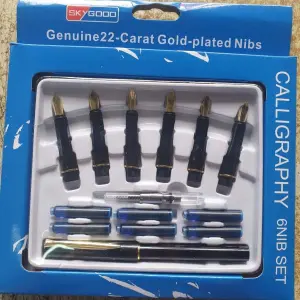 Caligraphy Pen with Six Different Size Nib