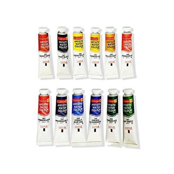 Camel Artist's Watercolor Set, 12 Shades, 20ml Each - Image 5