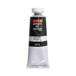 Camlin Artist Oil Colour 120ml Series 1 Ivory Black (1 Tube=120Ml)