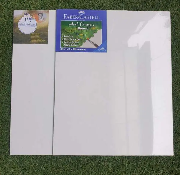 Canvas Board for Fine Art Activities 16*20 Inches/40*50 cm Sized A Set of Two Canvas Boards By Mitrata