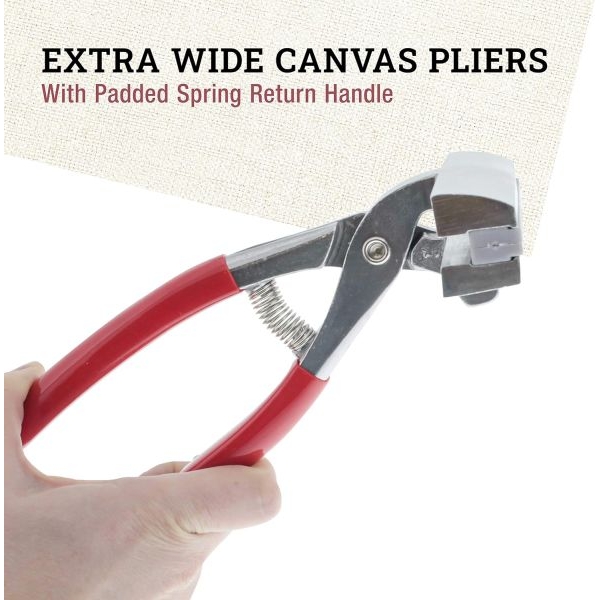 Canvas Pliers /Professional Extra Wide Canvas Pliers 4-3/4 inch with Padded Spring Return Handle - Image 5
