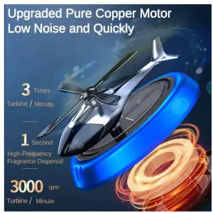 Car Aromatherapy Air Freshener Helicopter Aircraft Decoration Solar Car Perfume
