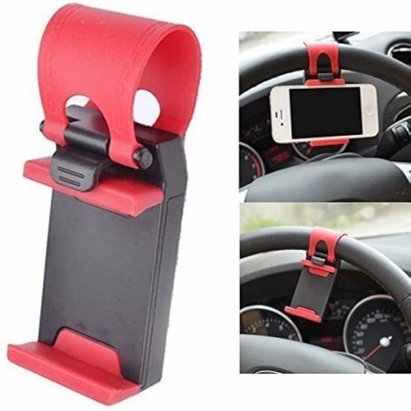 Car Steering Wheel Mobile Phone Socket Holder - Image 2