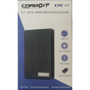 Carbon CR-77 2.5" Sata Hard Disk Drive Enclosure USB 3.0 SSD HDD Hi Speed Casing External Case With Type C Otg